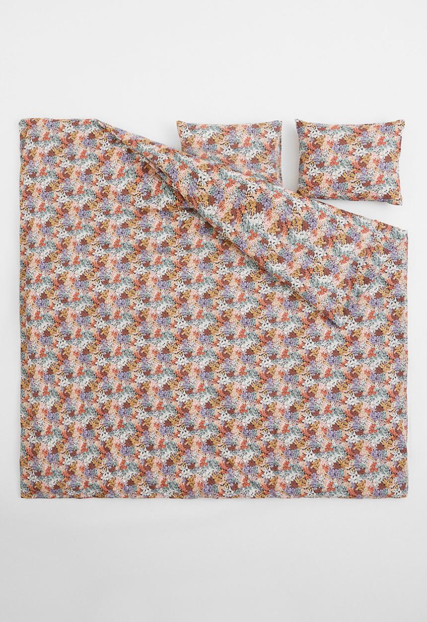 H&M - Floral duvet cover set - black/multi