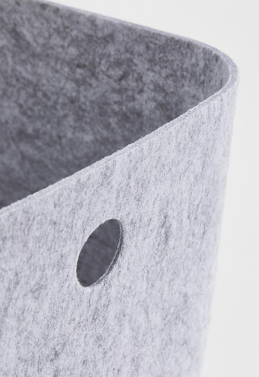 H&M - Felted storage basket - grey