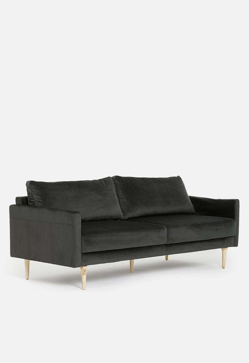 Sixth Floor - Hadley 3 seater - black