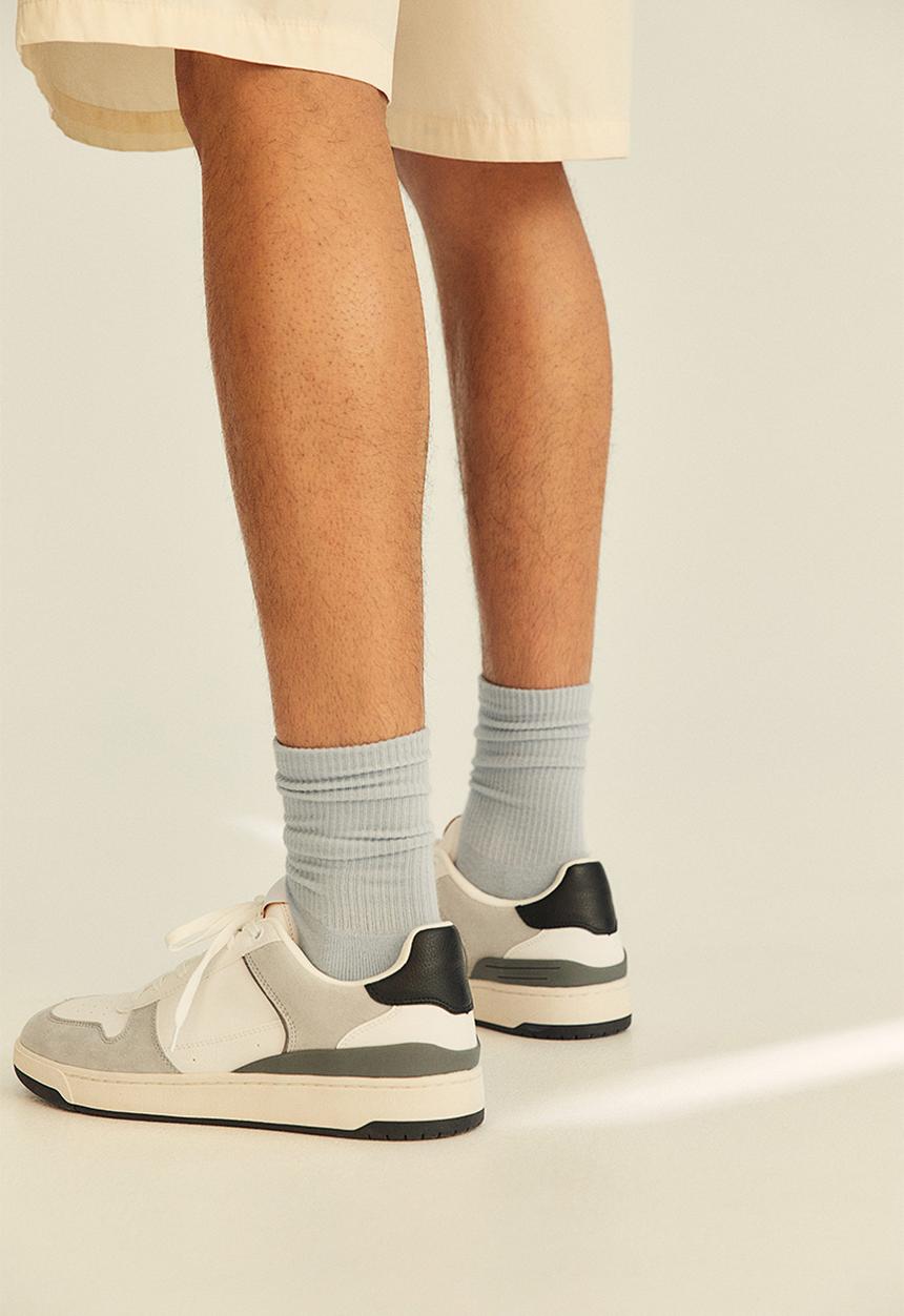 H&M - Trainers - white & grey