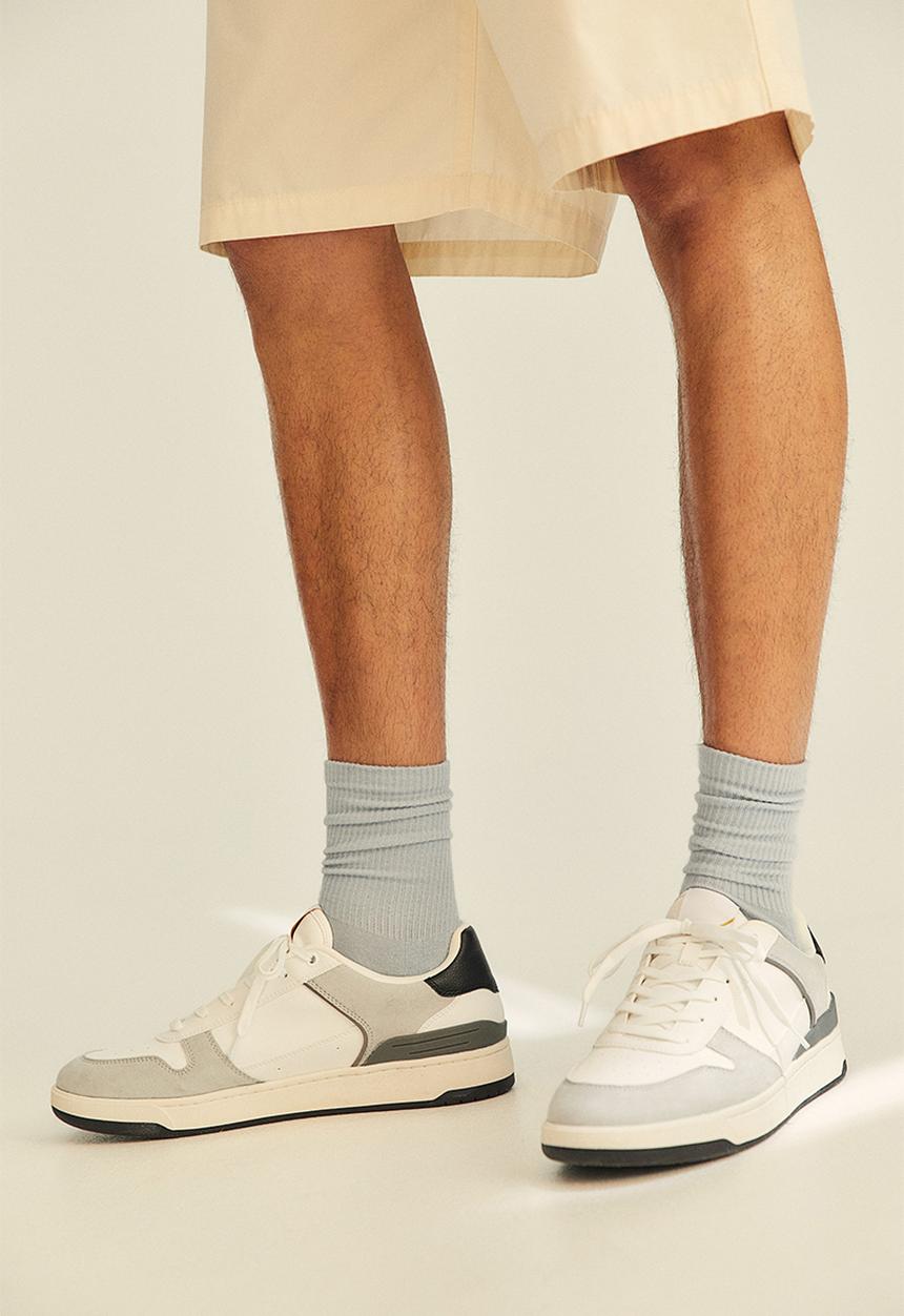 H&M - Trainers - white & grey