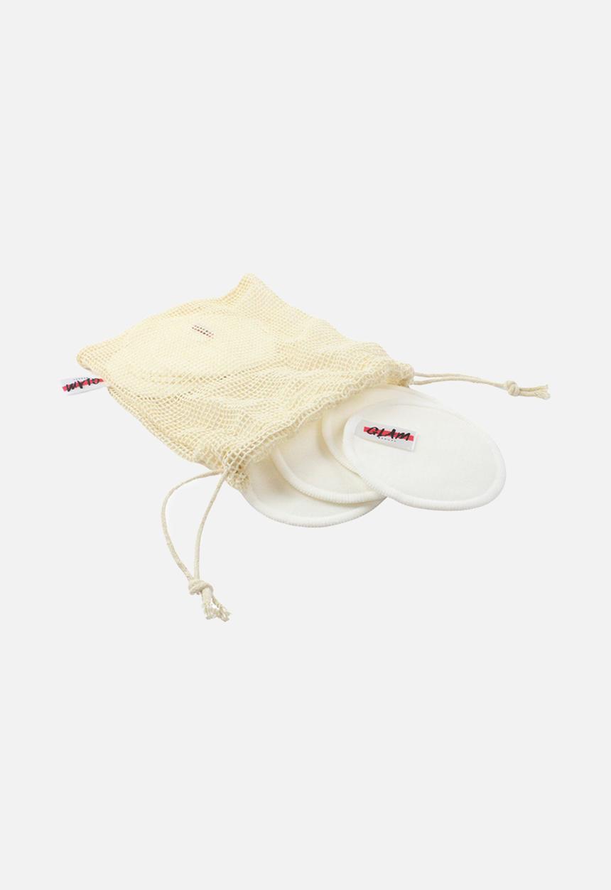 Glam Beauty - 12 Reusable Cotton Pads in Cotton Bag