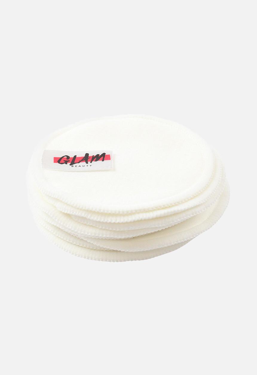 Glam Beauty - 12 Reusable Cotton Pads in Cotton Bag