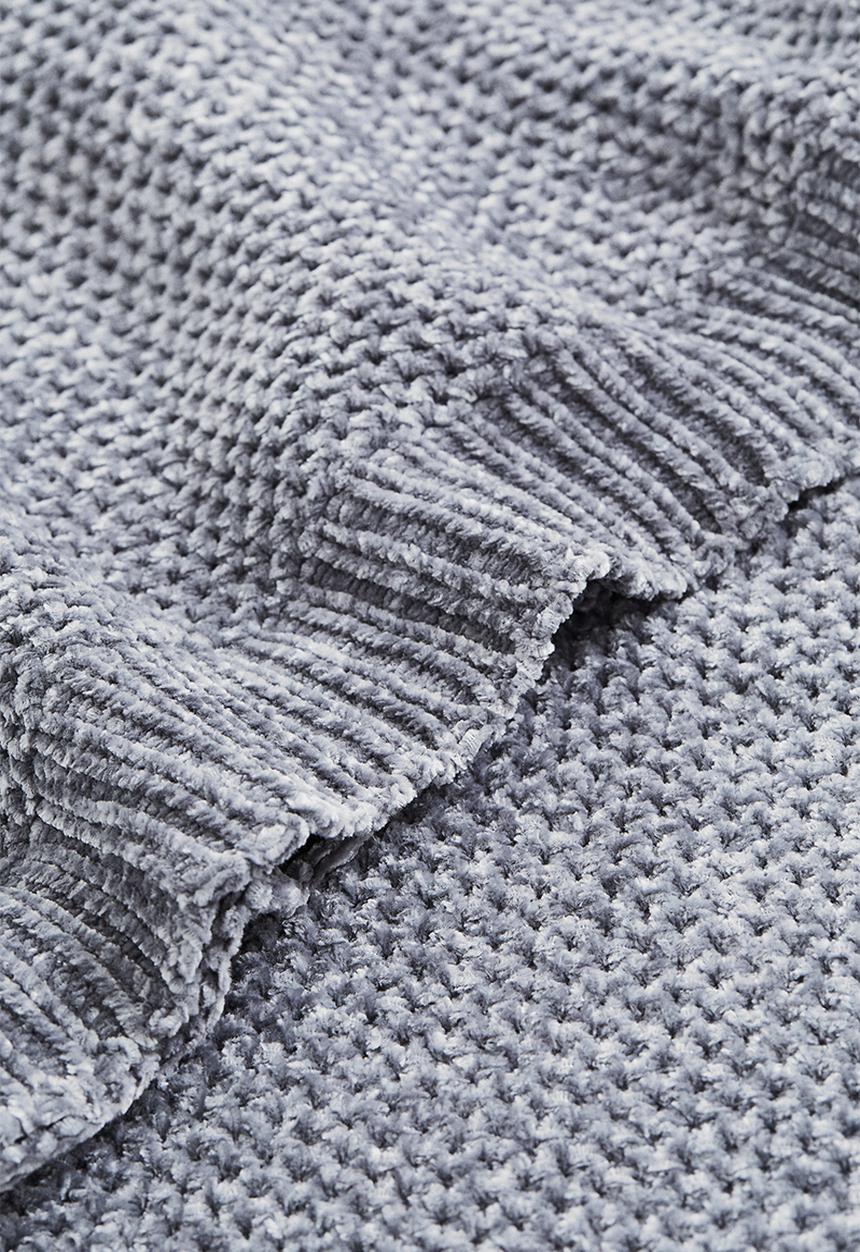 H&M - Chenille blanket - grey