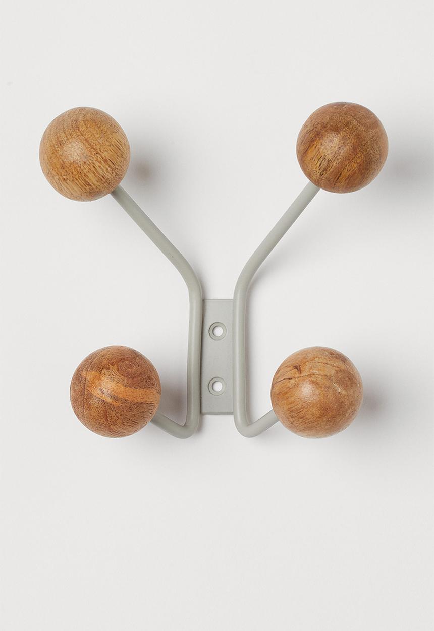 H&M - Hanging rack in metal and wood - grey