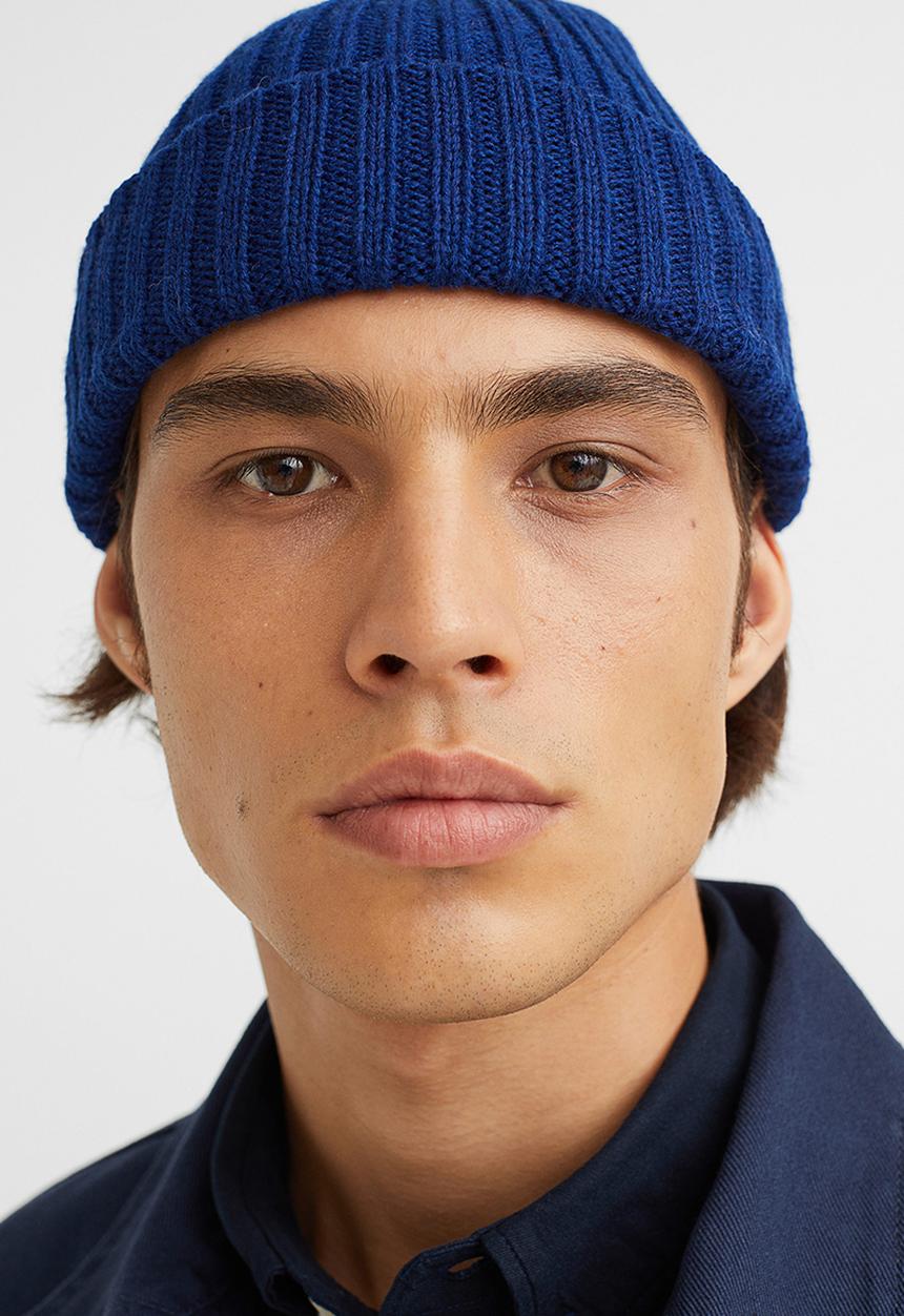 H&M - Rib-knit hat - bright blue