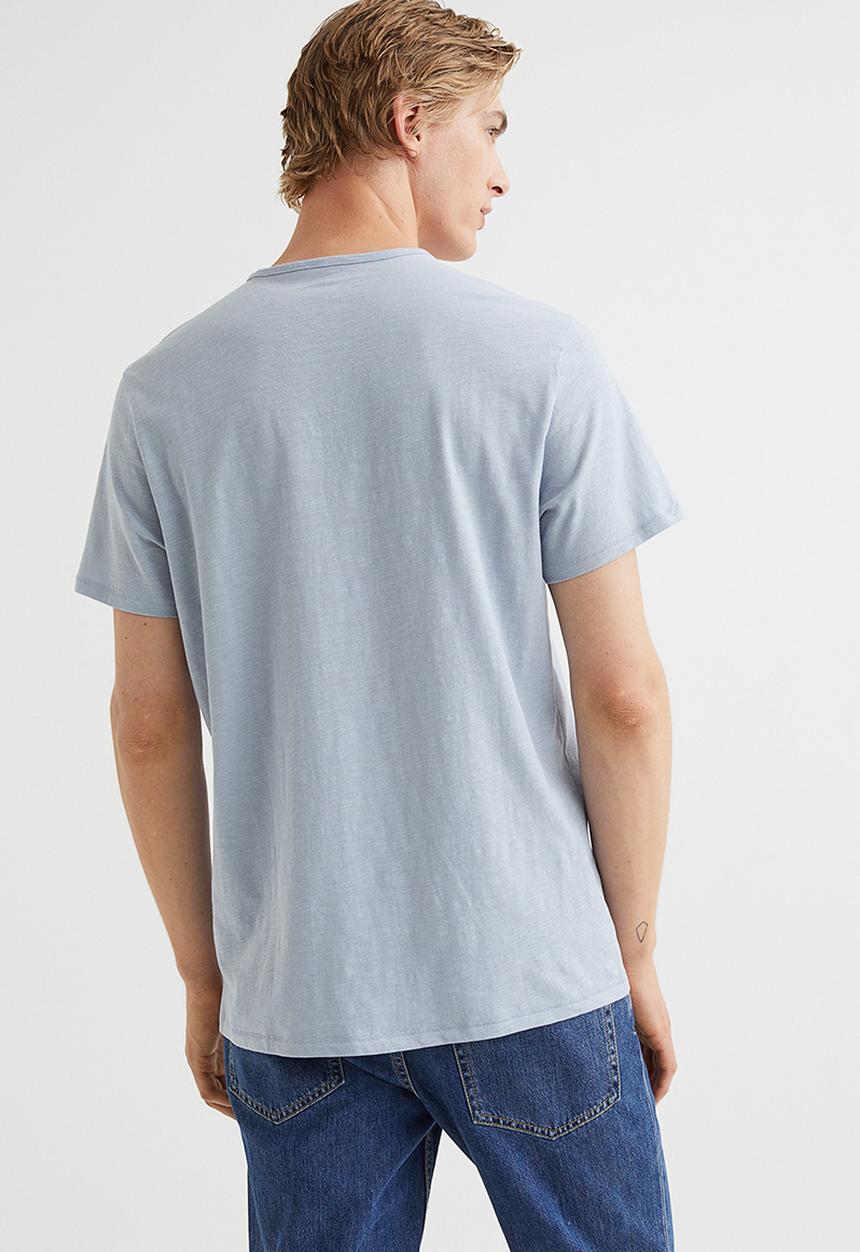 H&M - Regular fit T-shirt - light blue
