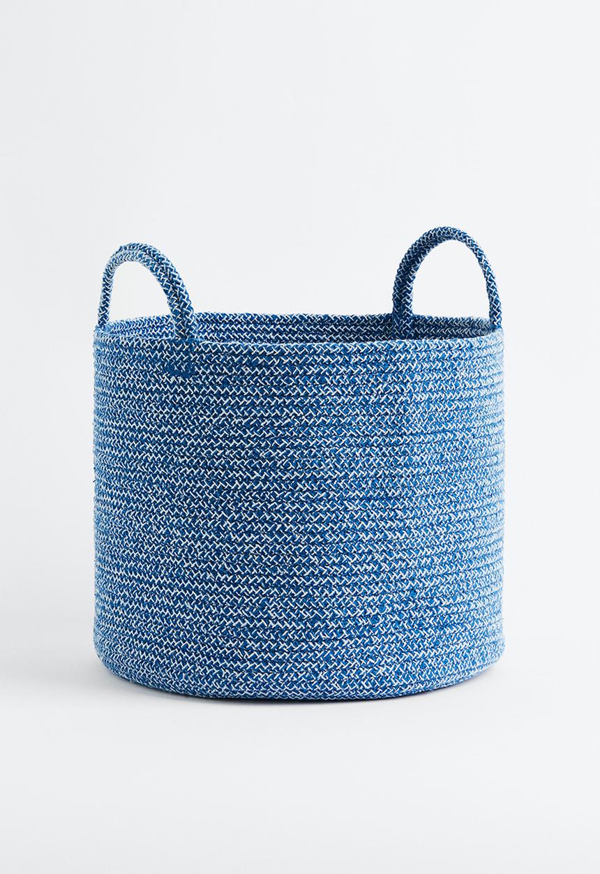 H&M - Cotton storage basket - blue