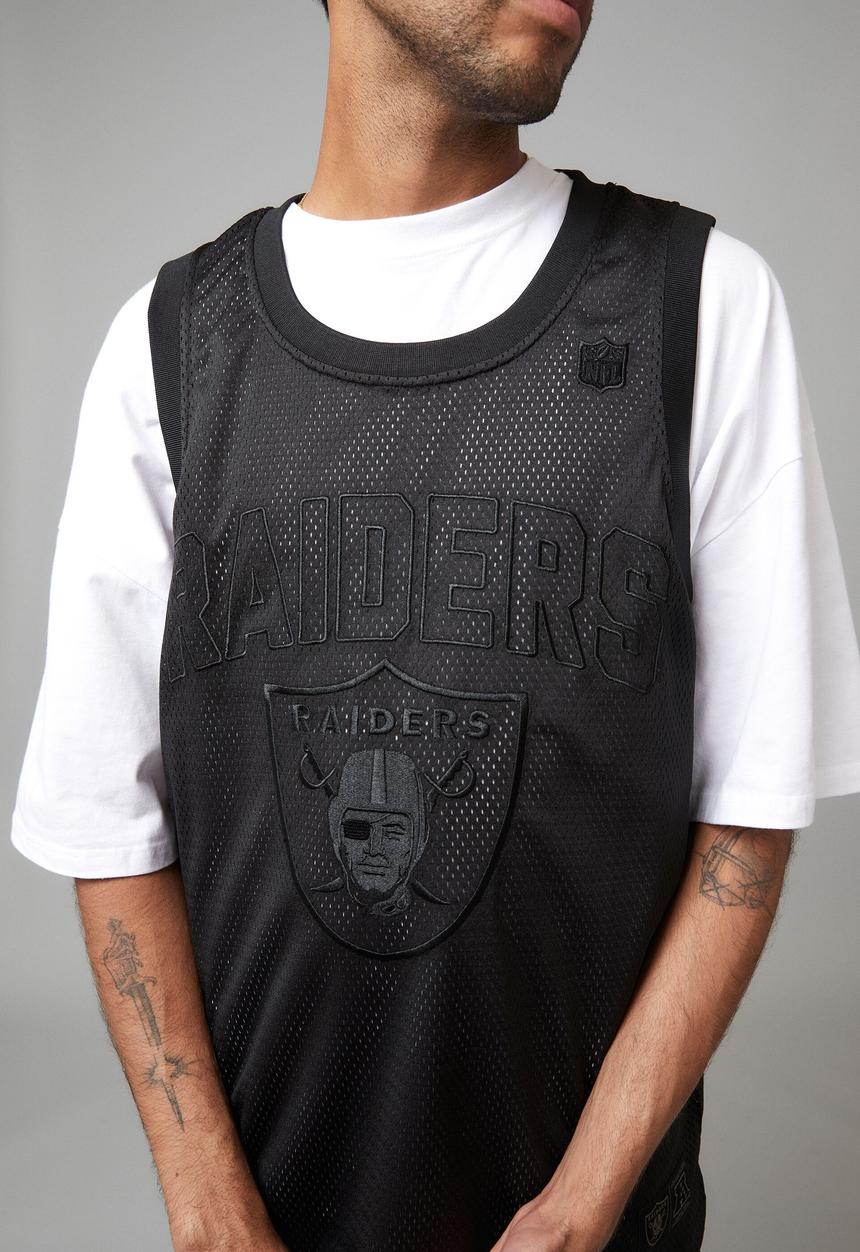 Factorie - NFL Mesh Tank- lcn nfl raiders stealth black
