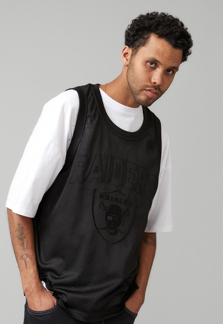 Factorie - NFL Mesh Tank- lcn nfl raiders stealth black