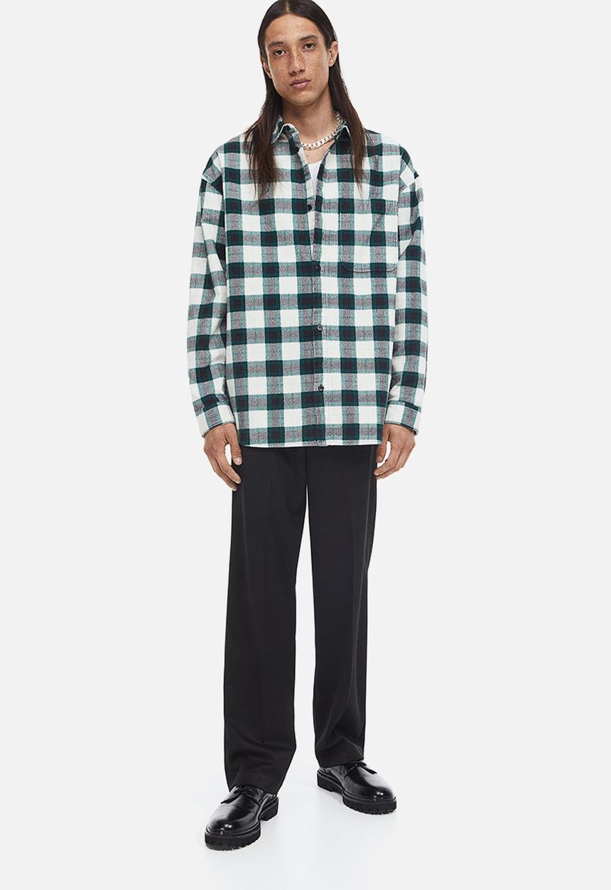 H&M - Relaxed fit trousers - black