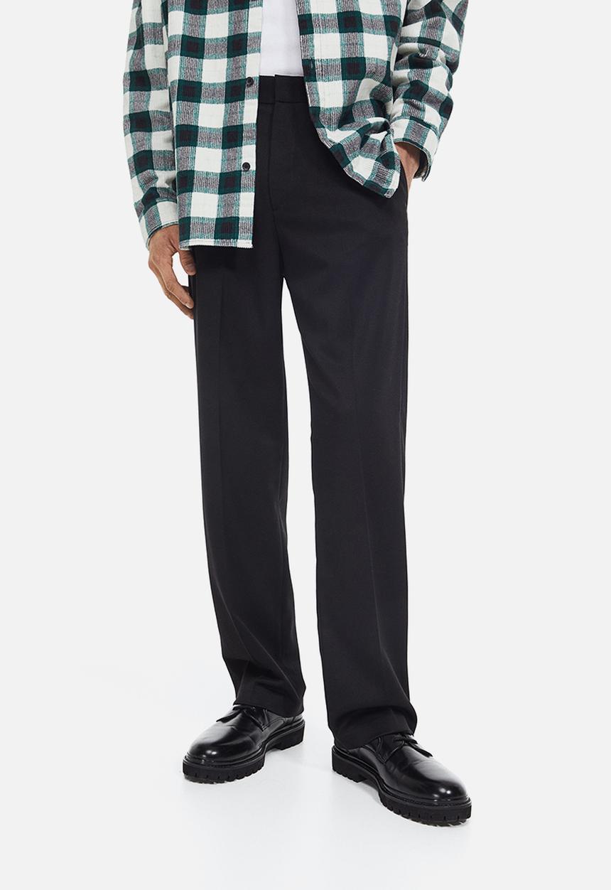 H&M - Relaxed fit trousers - black