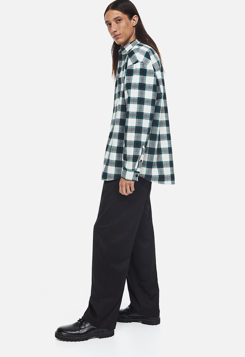 H&M - Relaxed fit trousers - black