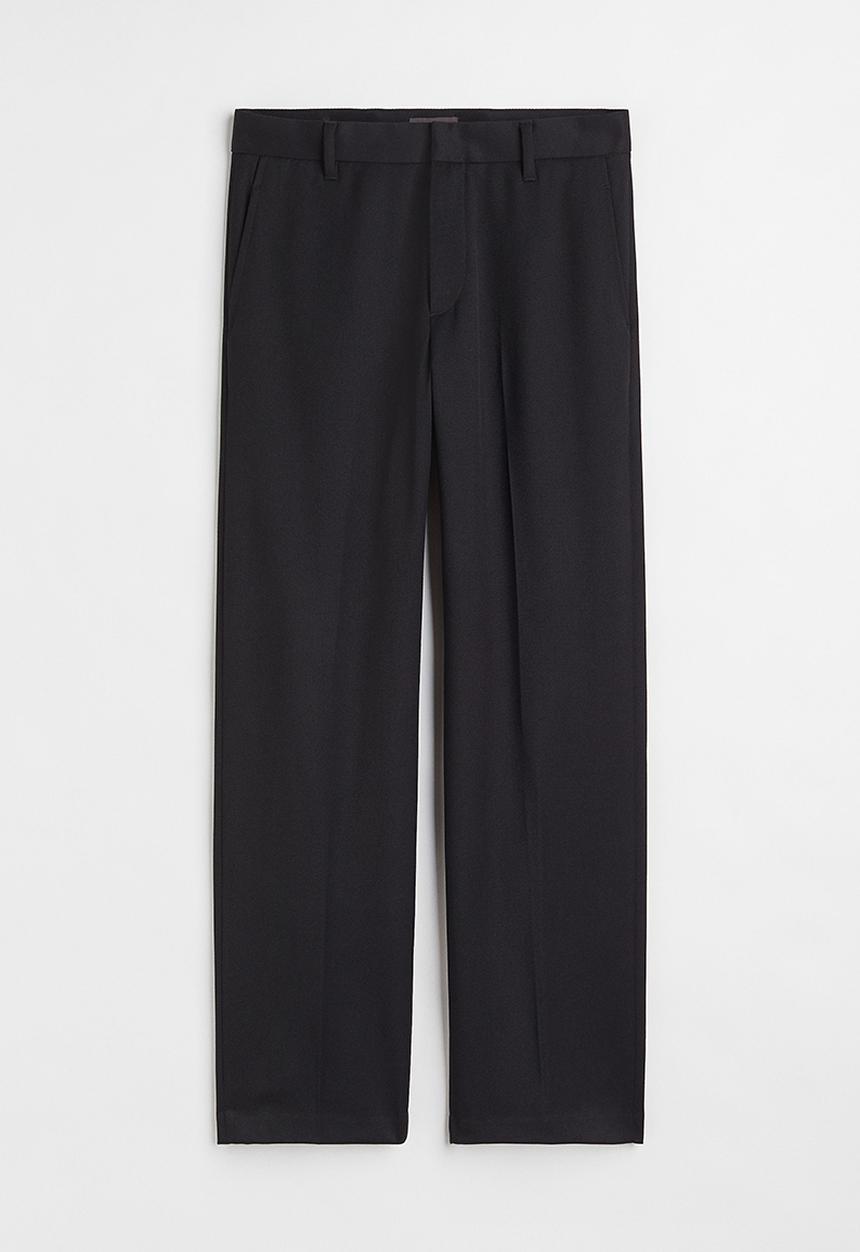 H&M - Relaxed fit trousers - black