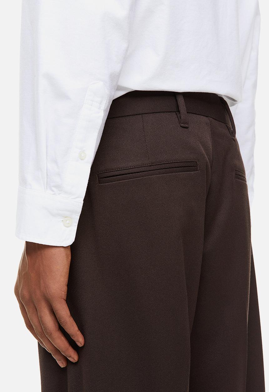 H&M - Relaxed fit trousers - dark brown
