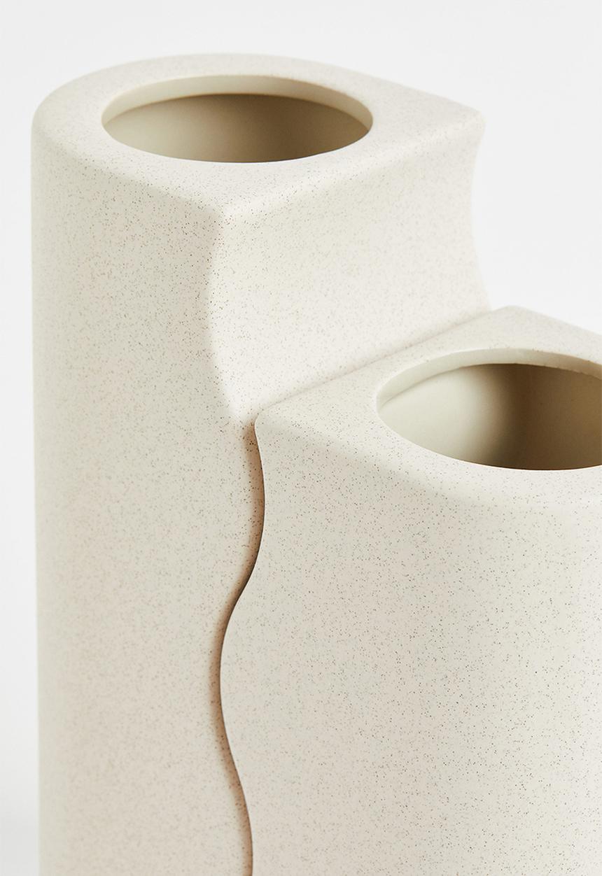 H&M - 2-pack stoneware vases - beige