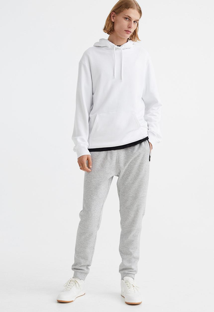 H&M - Slim fit sweatpants - light grey marl