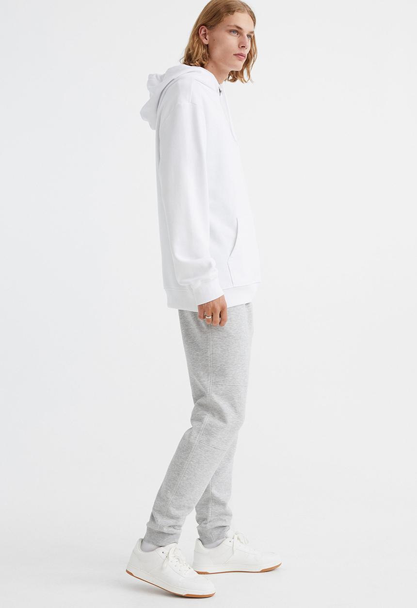 H&M - Slim fit sweatpants - light grey marl