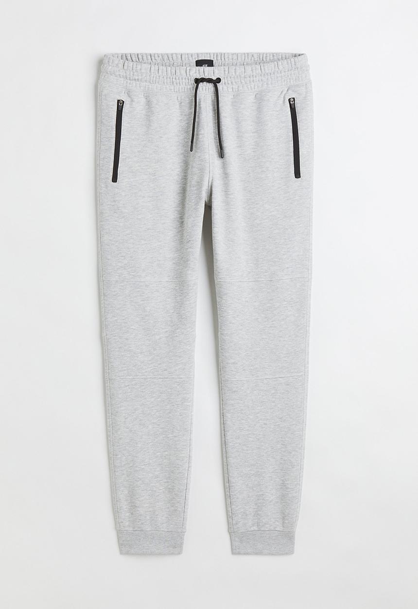 H&M - Slim fit sweatpants - light grey marl