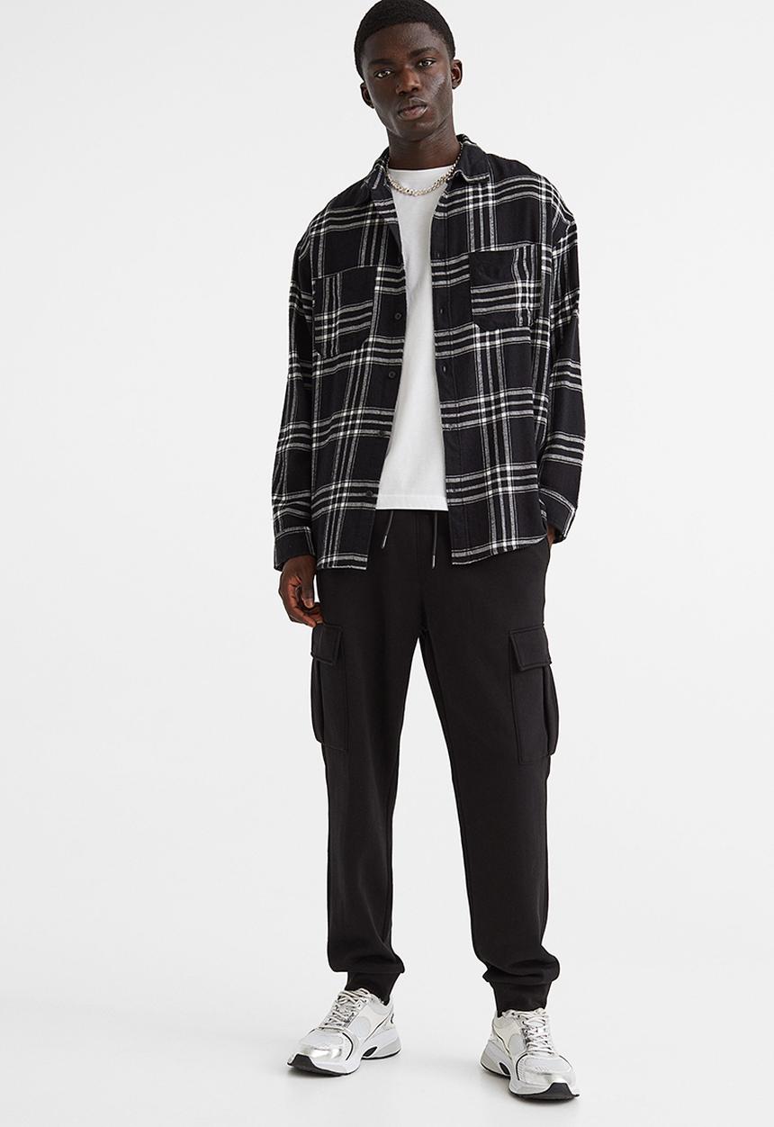 H&M - Cargo sweatpants - black