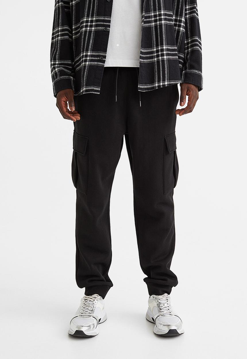 H&M - Cargo sweatpants - black