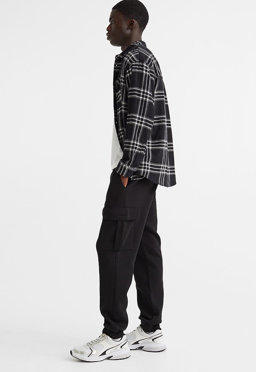 H&M - Cargo sweatpants - black