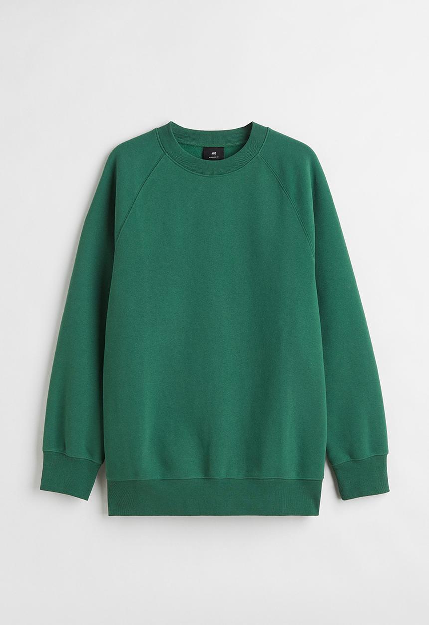 H&M - Oversized fit sweatshirt - green