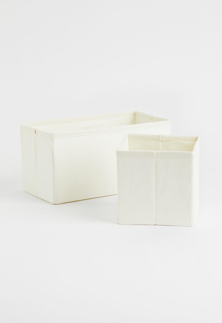 H&M - Foldable storage basket - white