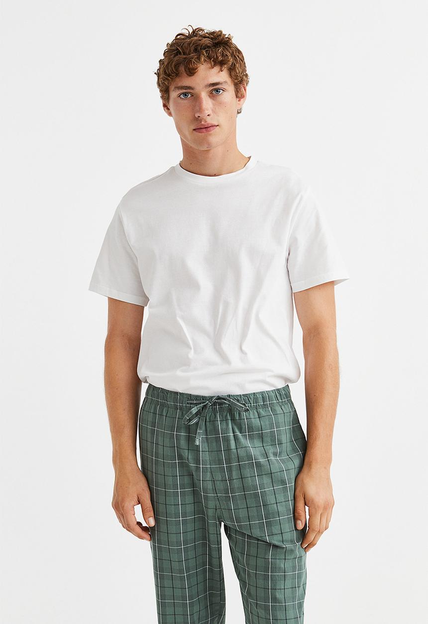 H&M - Pyjama bottoms - green/checked
