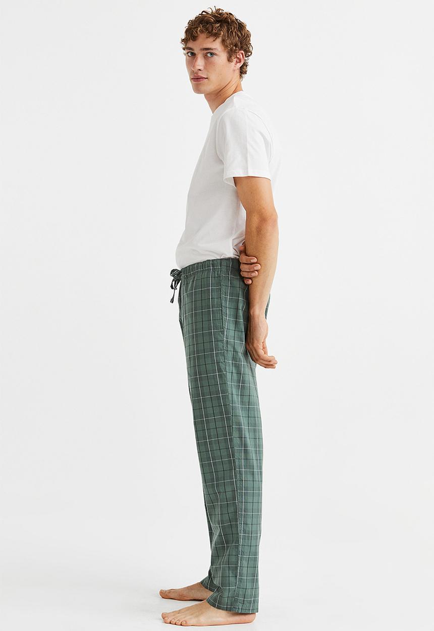 H&M - Pyjama bottoms - green/checked