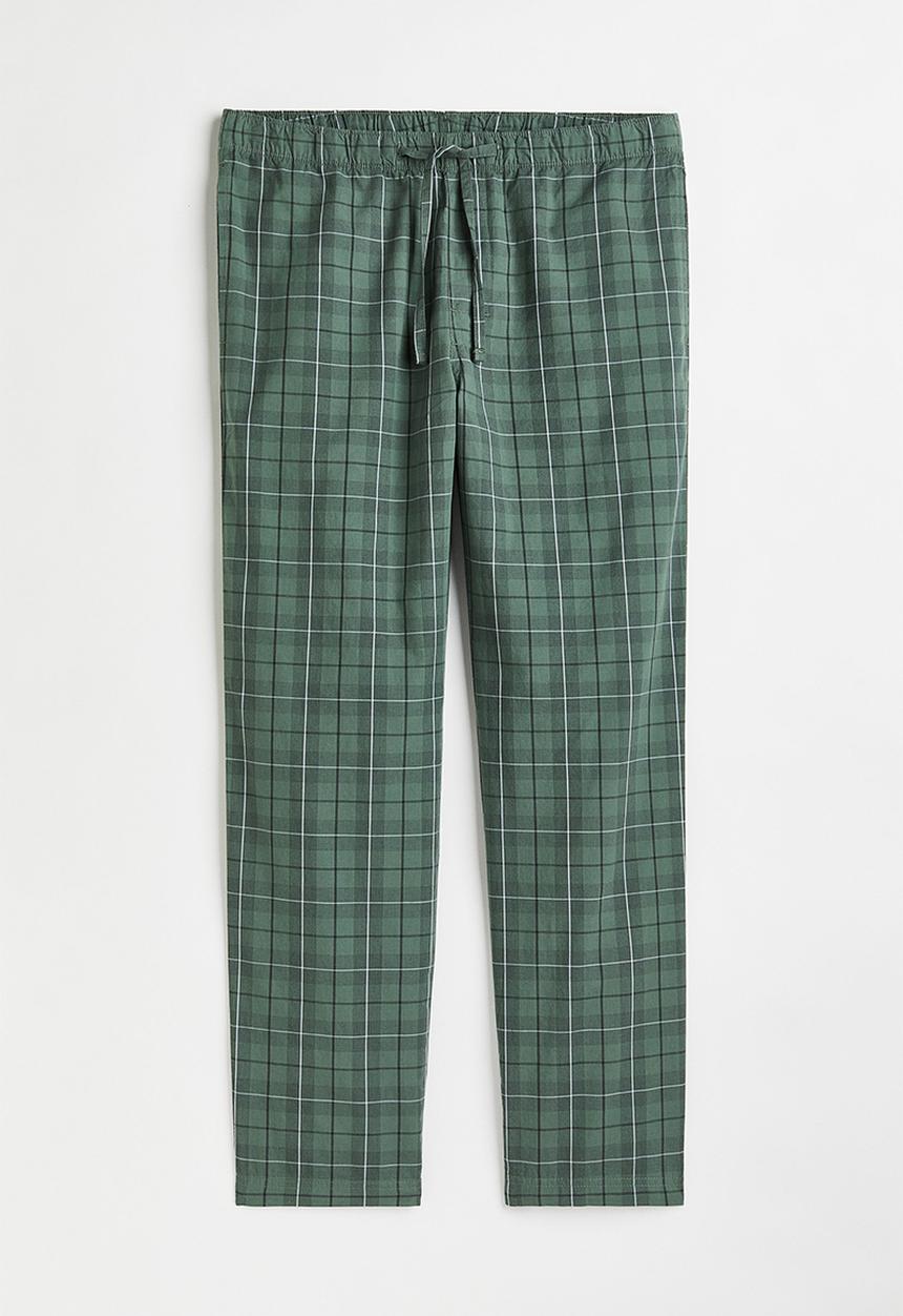 H&M - Pyjama bottoms - green/checked
