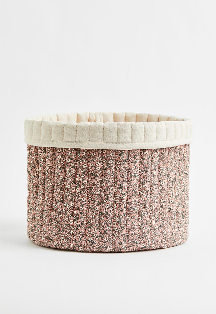 H&M - Quilted storage basket - multi/pink