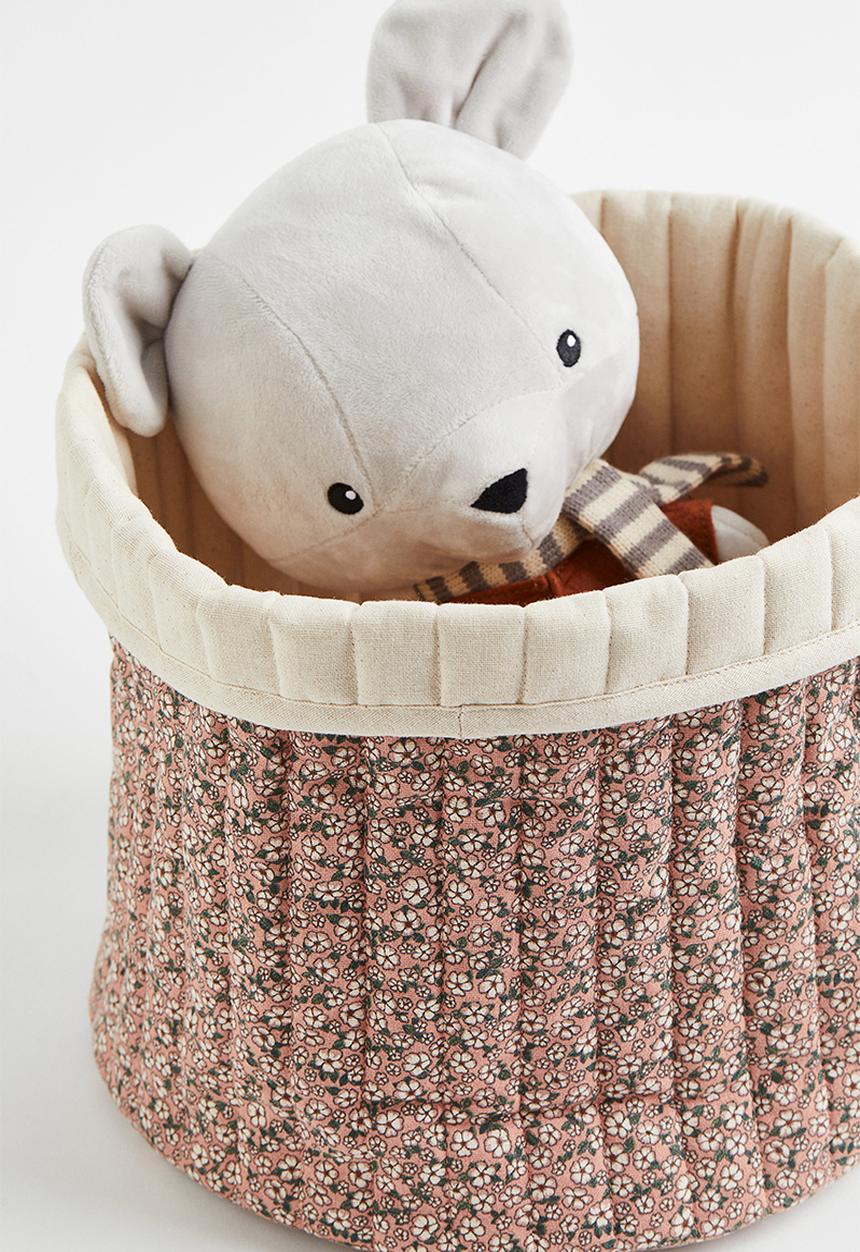 H&M - Quilted storage basket - multi/pink