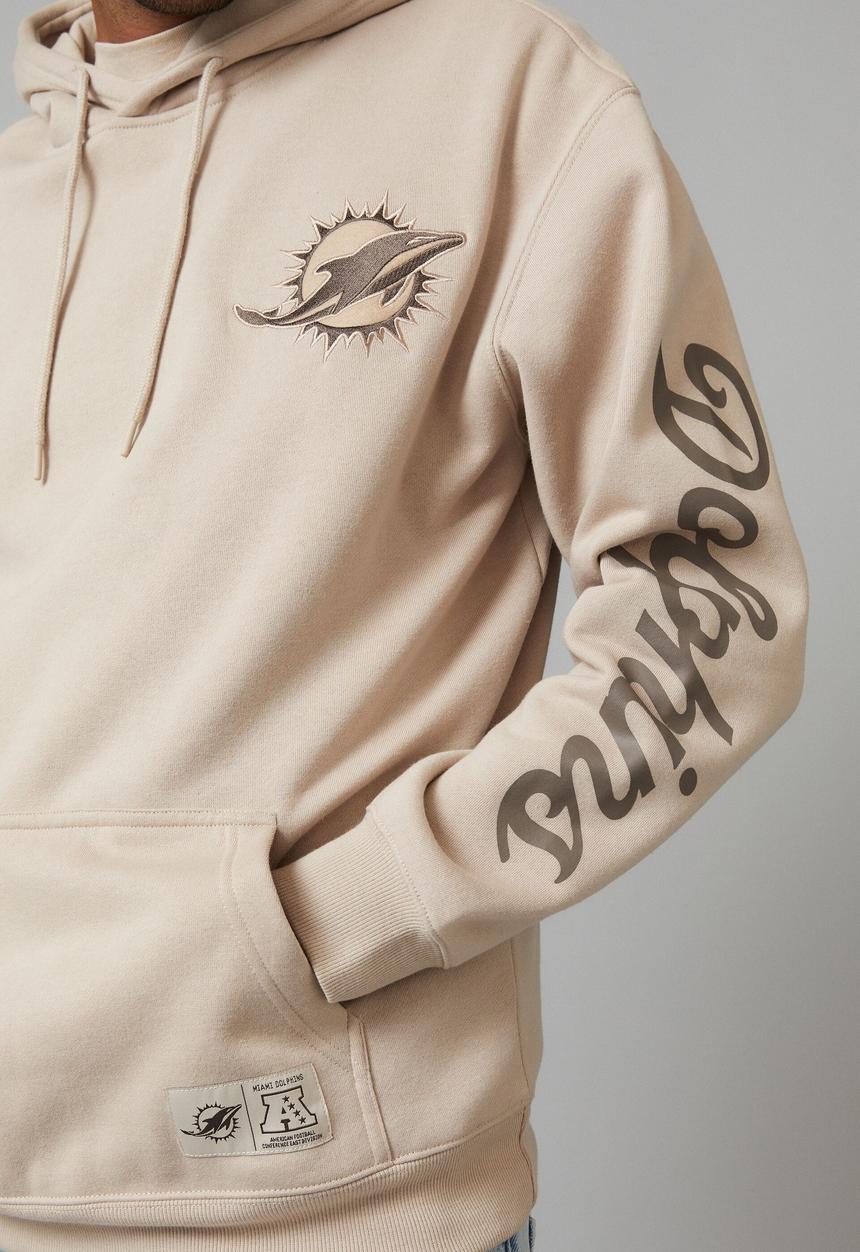 Factorie - Oversized nfl hoodie - lcn nfl beige/dolphins multi