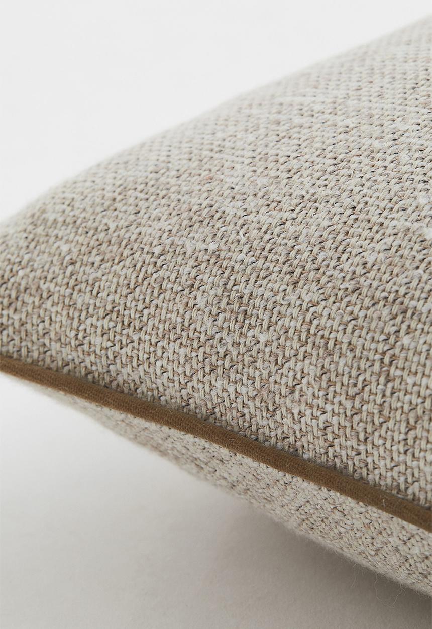 H&M - Canvas cushion cover - beige/multi
