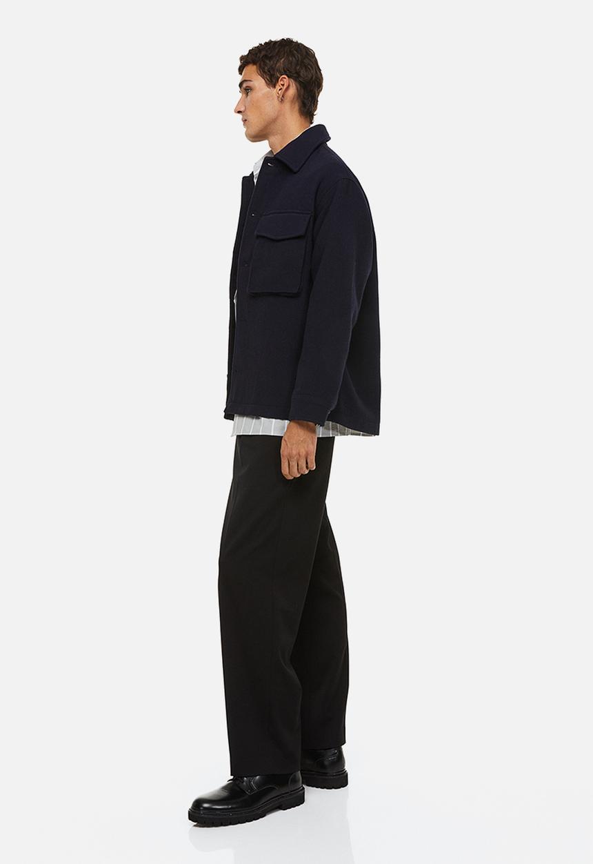 H&M - Suit trousers straight fit - black