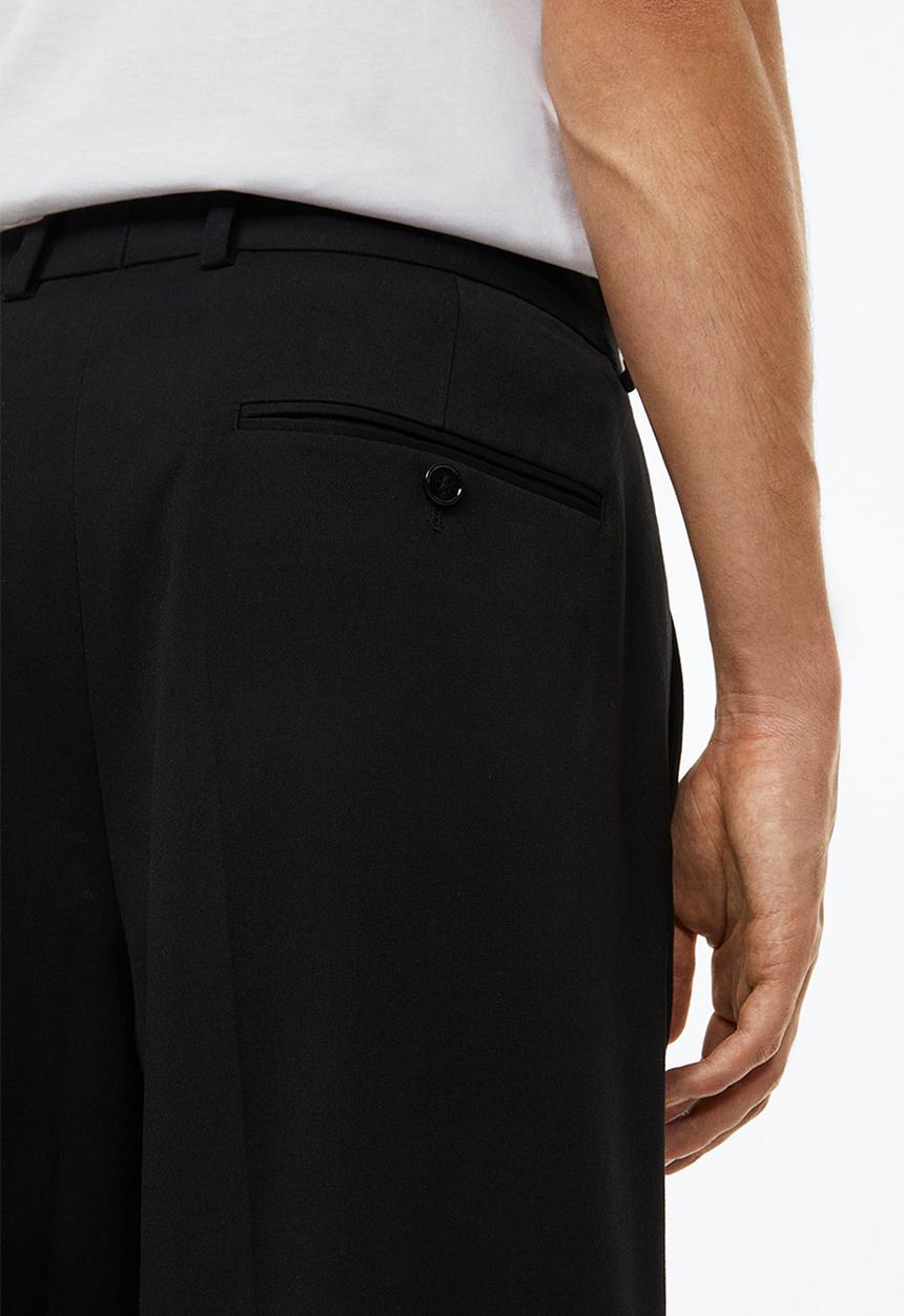 H&M - Suit trousers straight fit - black