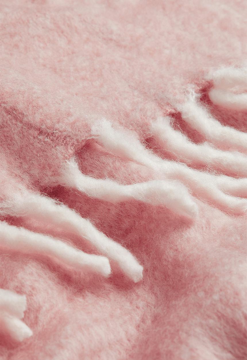 H&M - Soft wool-blend blanket - pink