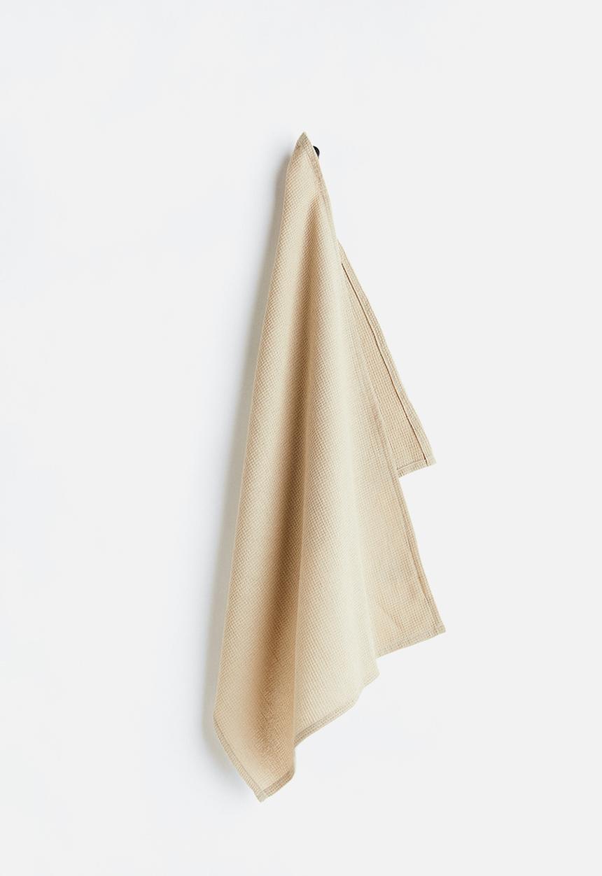 H&M - Waffled tea towel - beige