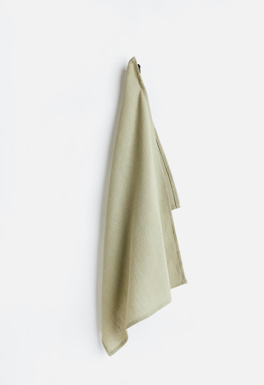 H&M - Waffled tea towel - green