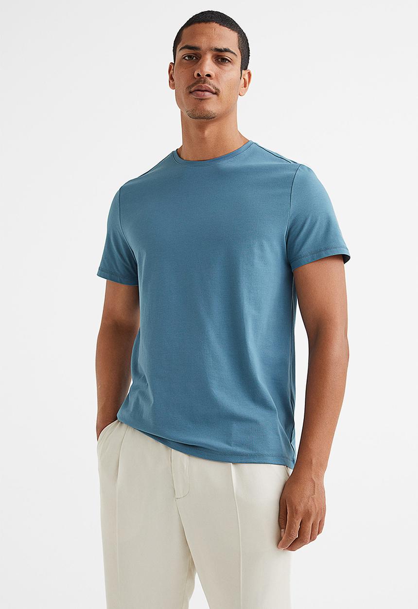 H&M - Coolmax® slim fit T-shirt - turquoise