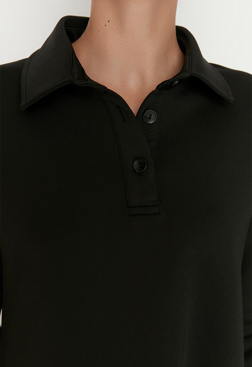 Trendyol - Scuba shift dress - black