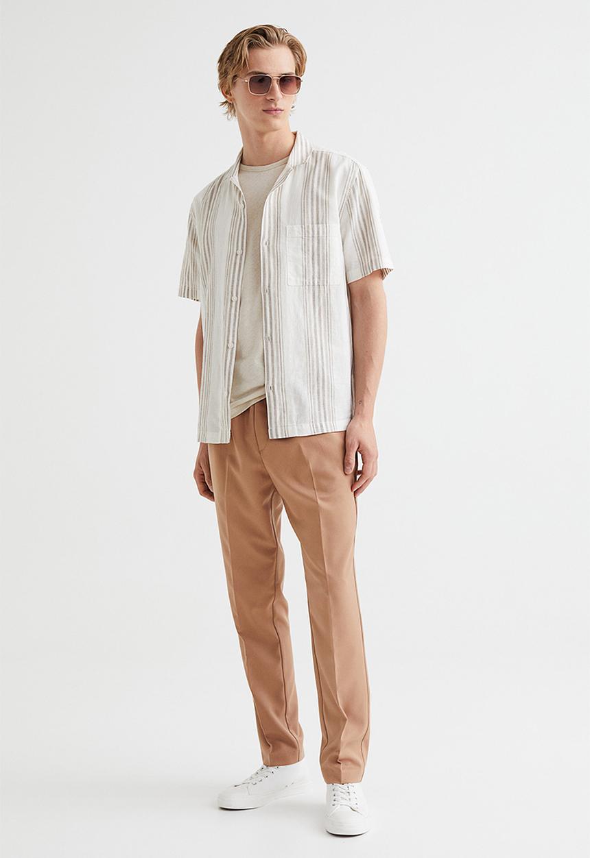 H&M - Slim fit joggers - beige