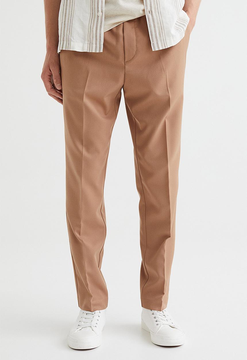 H&M - Slim fit joggers - beige