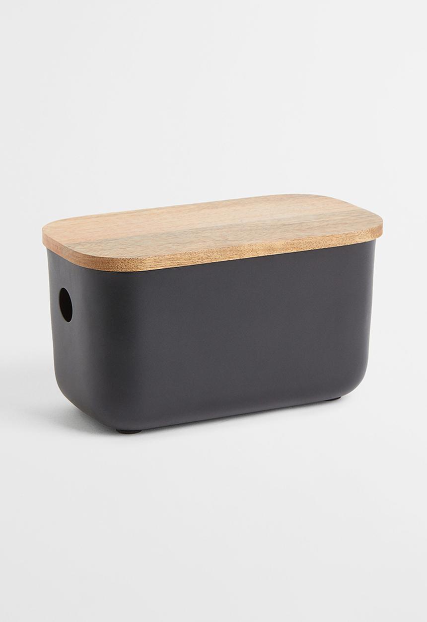 H&M - Box in metal and mango wood - black/multi