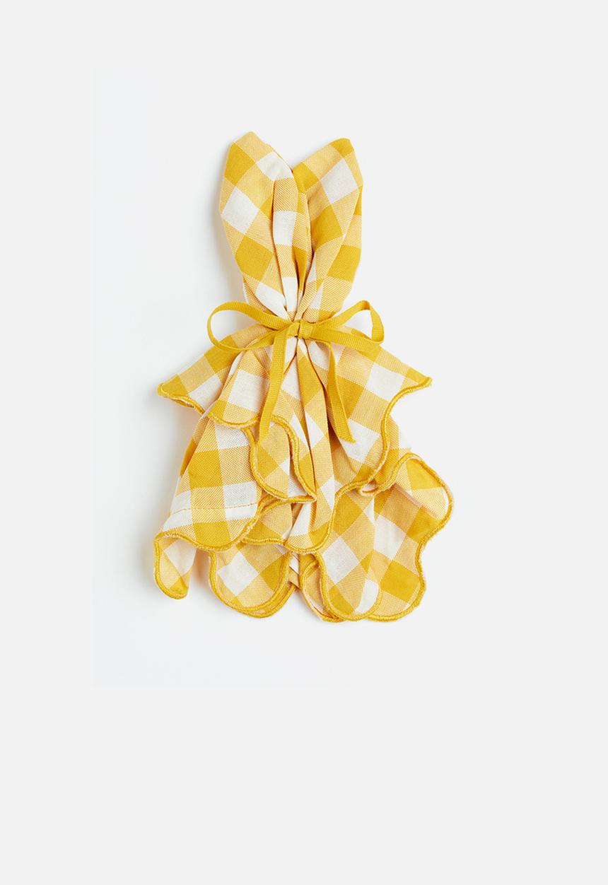 H&M - 2-pack cotton napkins - multi/yellow