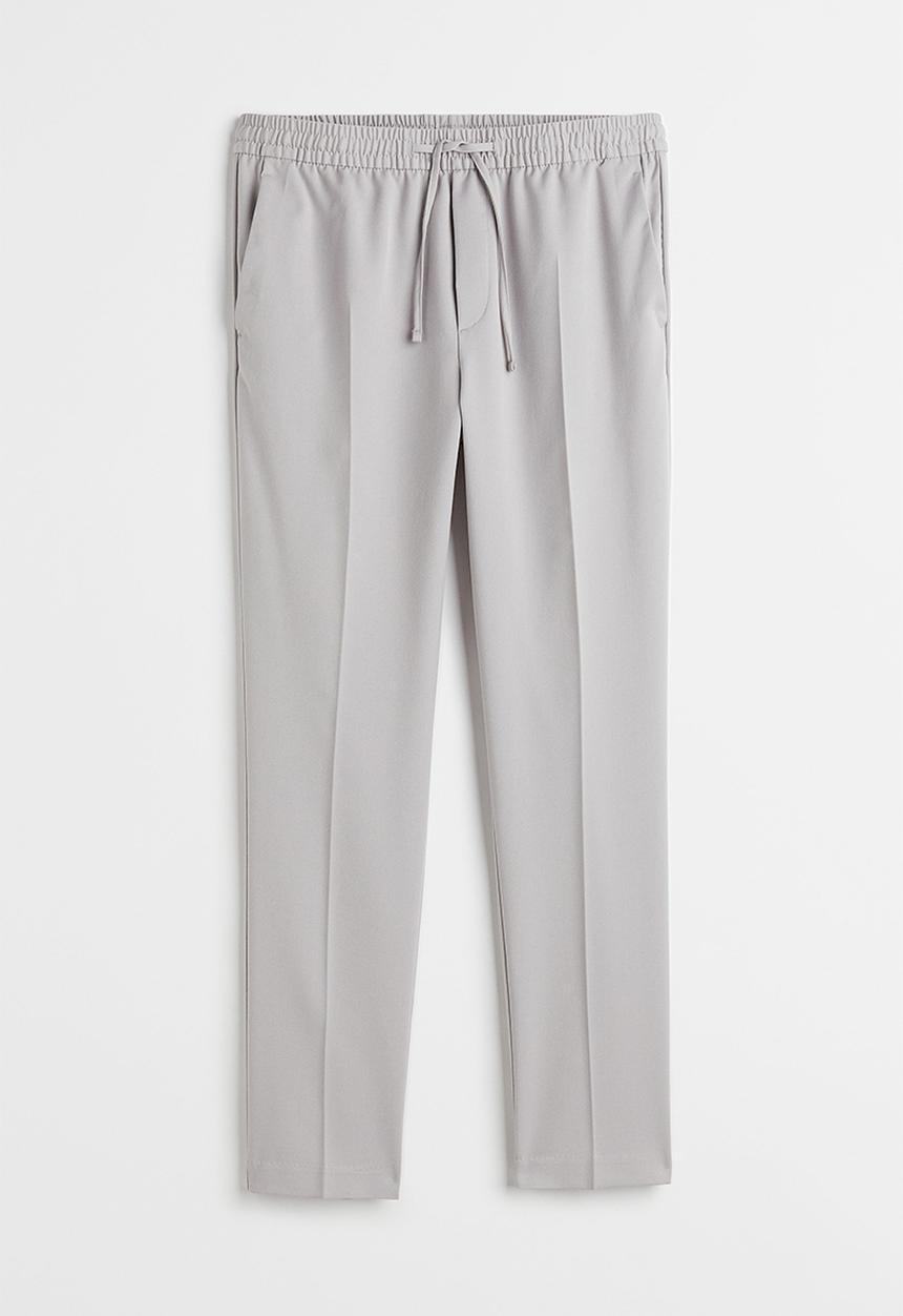 H&M - Slim fit joggers - light grey