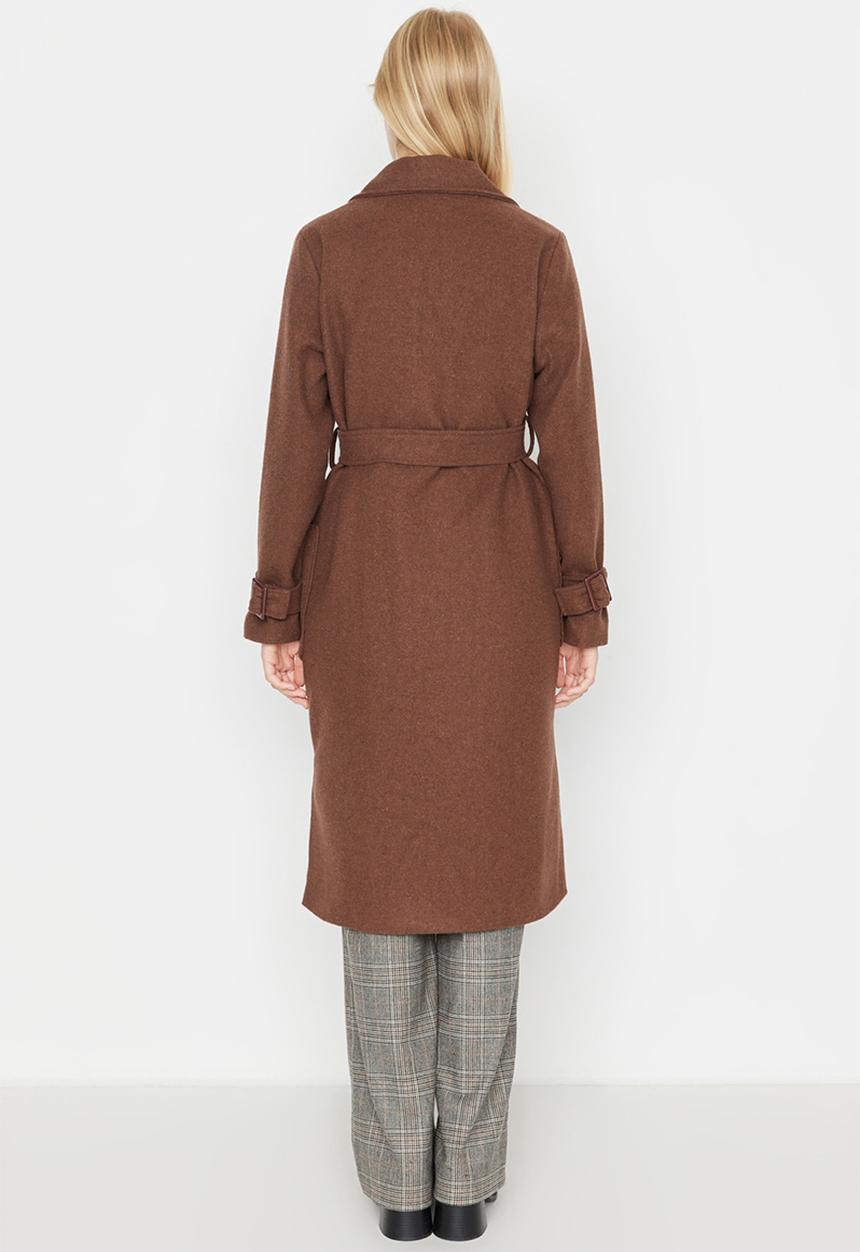 Trendyol - Belted coat - brown
