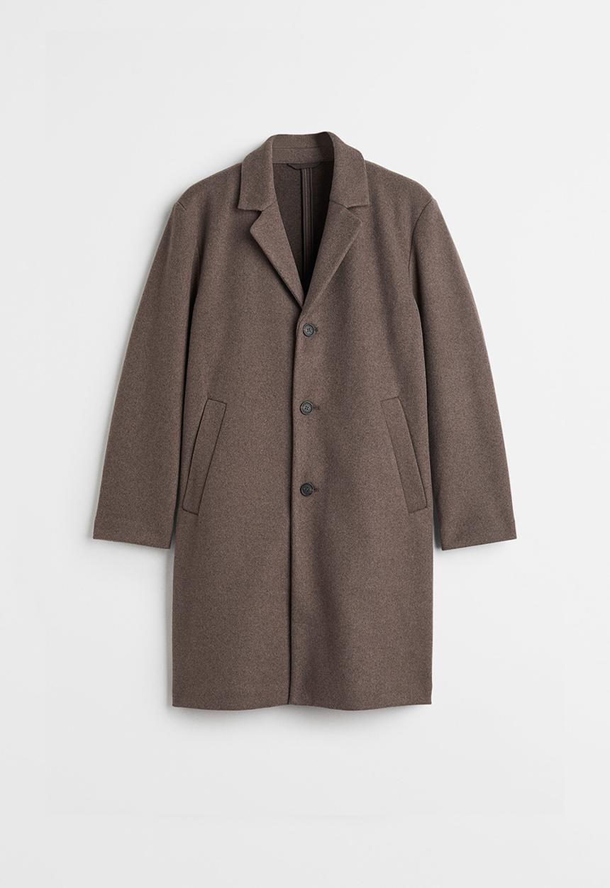 H&M - Wool-blend coat - dark beige