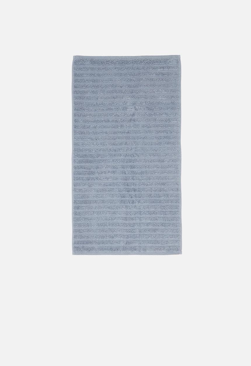 Sixth Floor - Ribbed zero twist woven towel - soft blue